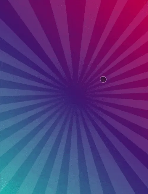 Animation des Spiels: violett-pinker Strahlenhintergrund der Slot-Maschine