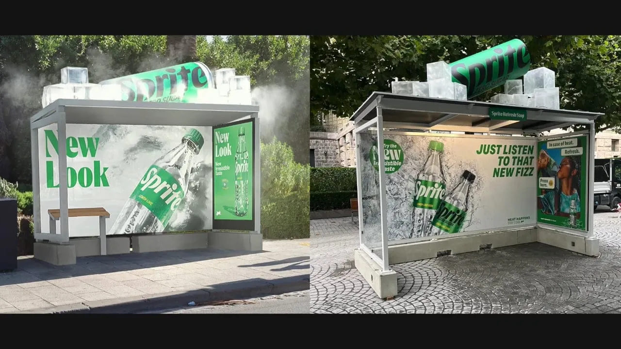 Before and after: from the visualisation to the finished presence