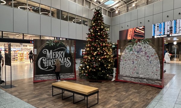 Mandala-Aktivierung am Flughafen Z&uuml;rich